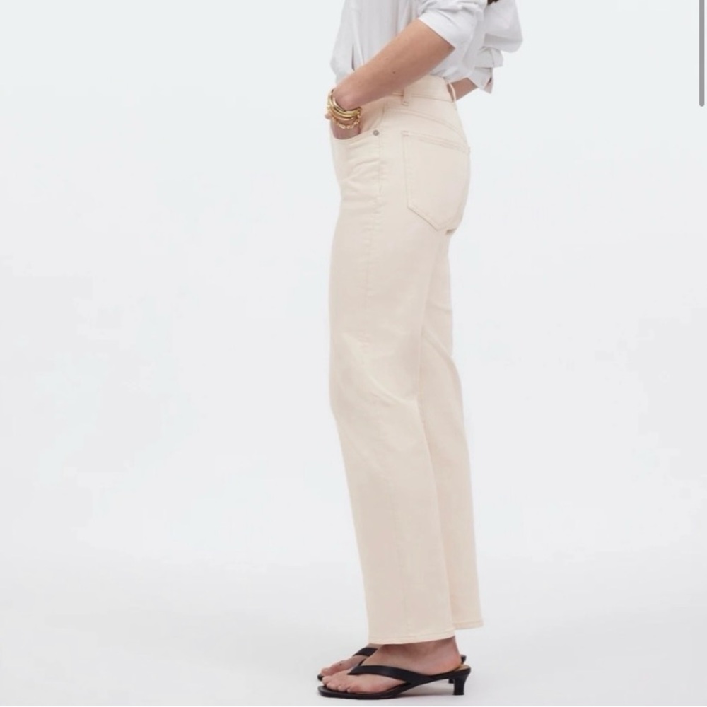 Madewell The 90s Straight High Rise Jeans Vintage Canvas Cream 🌴 - Picture 3 of 15